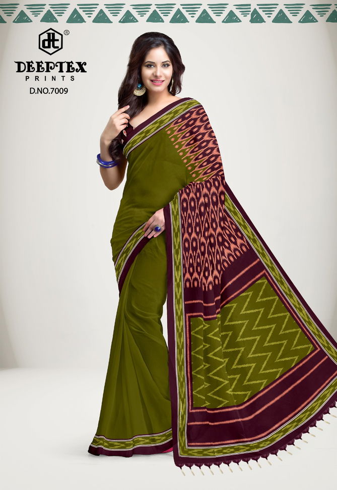 Deeptex Ikkat Special 7 Casual Wear Wholesale Saree Collection